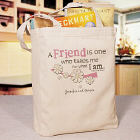 Friendship Personalized Canvas Tote Bag